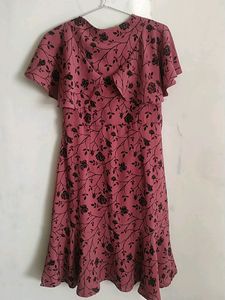 Charcoal Short Pink Dress