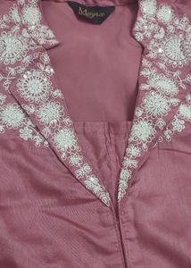 Dusty Rose Embroidered Co Ord Set