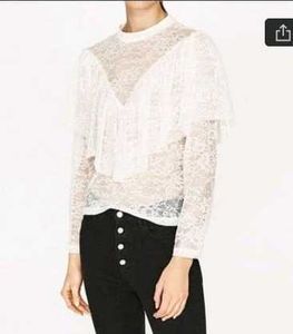 Zara Elegant Lace Mini  tops