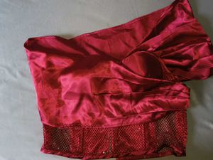 Red Satin Corset top