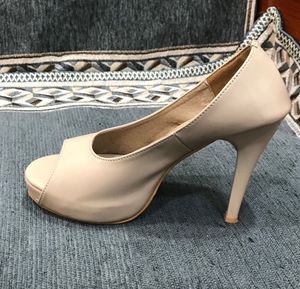 Beige Colo High Heel Pumps