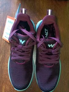 Burgundy Athletic Shoes