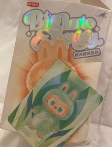 Pop mart tagged labubu (green)