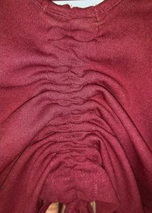 A Marron Crop Top