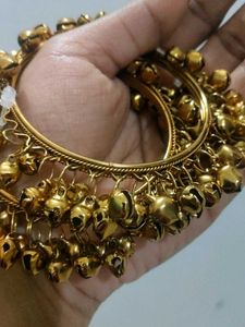 New With Lable Unused Golden Gingle Bangles