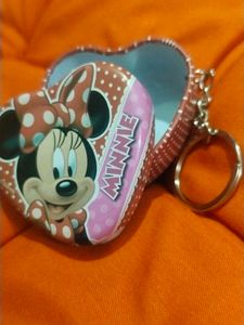Minnie Mouse Heart Trinket Box