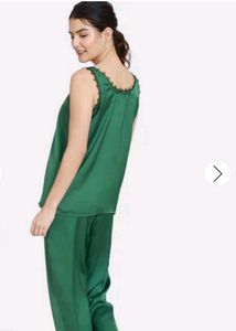 Ziwame Artsy Leaves Women Nightsuit Set M