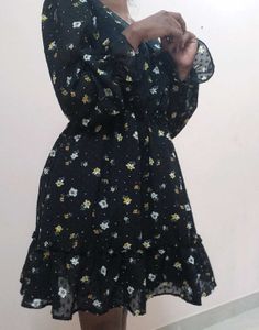 Deep Neck Cute Frock