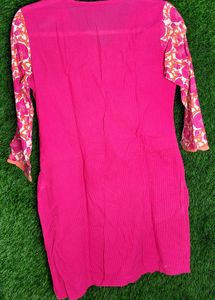 Pink Floral Kurta