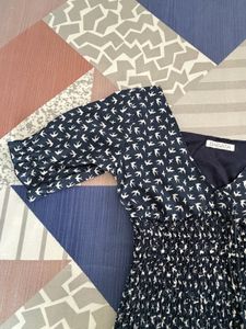 Bird Print Blouse