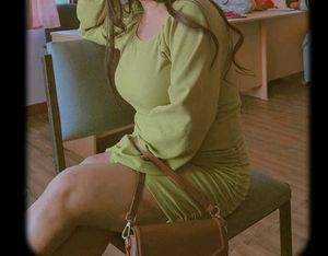 Lime Green Ruched Mini Dress
