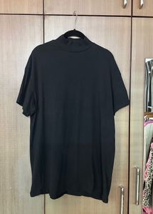 H&amp;M X Pringle Black T-Shirt Dress