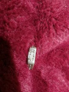 Elegant Pure Chandi+Diamond Ring