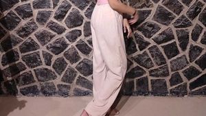 Woman Beige Color Trouser