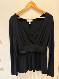 Elegant Black Long Sleeve Top