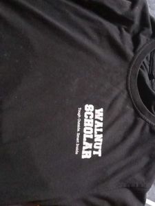 Walnut Scholar Black T-Shirt