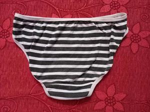 Black And White Colour Strip Panty