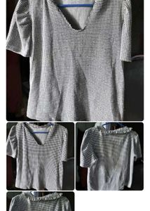 5 Set White Puff Sleeve Top