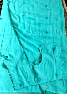 Light Weight Chiffon Saree With Blouse