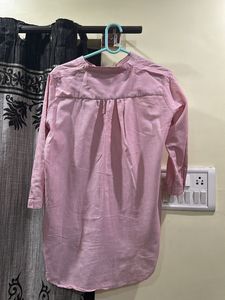 Striped High-Low shirt