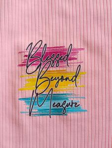 Girls' Pink Two-Piece Outfit