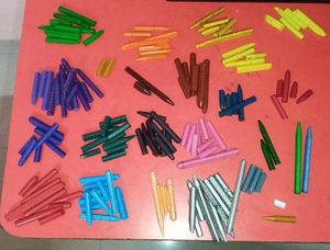 Used Plastic crayons
