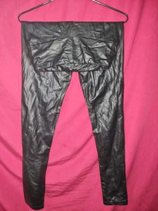 Leather Leggings For Girls Black