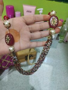 Beaded Multistrand Necklace