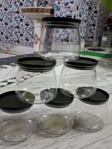 Set of 6 Storage Jars