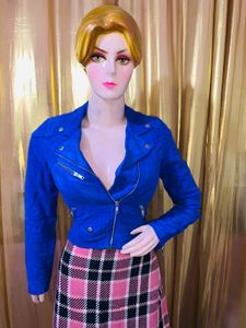 Blue Moto Jacket