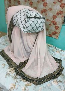 Dimond Work Saree New, Pink