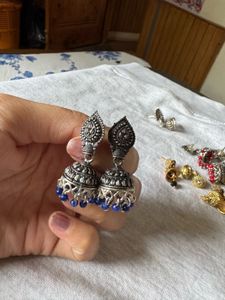 Assorted Jhumka Earrings - 6 Pair