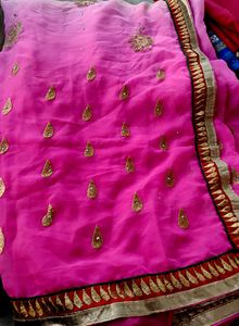 Pink Colour Saree