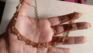New Green Lotus Necklace Set