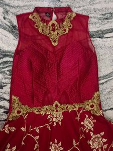 Xl Size Party Wear Authentic Long Gown