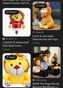 🦁🐵 Cute Plush Toy Pair – Lion &amp; Monkey Combo! 💛