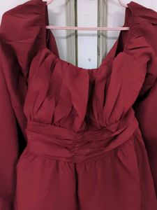 Maroon Mini Dress