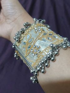 NEW Ethnic Cuff Bracelet with Ghungroo