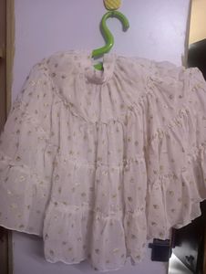 Pink &amp;White Girls Skirt