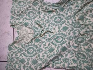 pure cotton short anarkali kurti