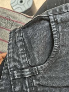 Zaara Black Wash Denim Jeans