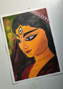 Durga Oil Painting
