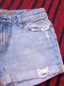 Stylish Ripped Denim Shorts