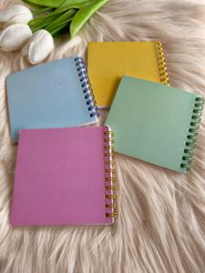 Cute Cartoon Spiral Notebooks (Set of 4)