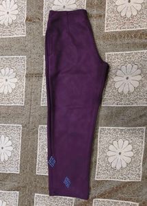 Wine colour winter 3 piece Kurta set.