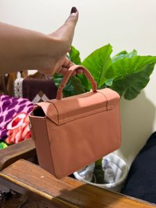 Peach Satchel Bag
