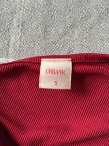 Burgundy One-Sleeve Crop Top