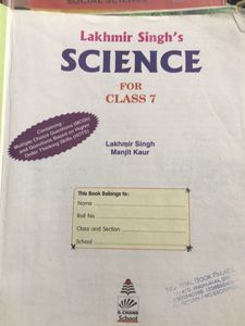 Science Textbook Class 7