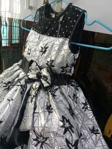 Grey Silver Lined Gown With Cap