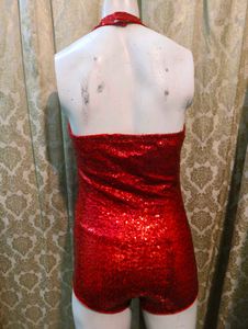 Red Sequin Jumpsuit